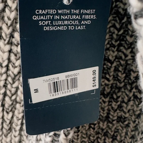 Lucky Brand Black and White Long Cardigan - Picture 6 of 6